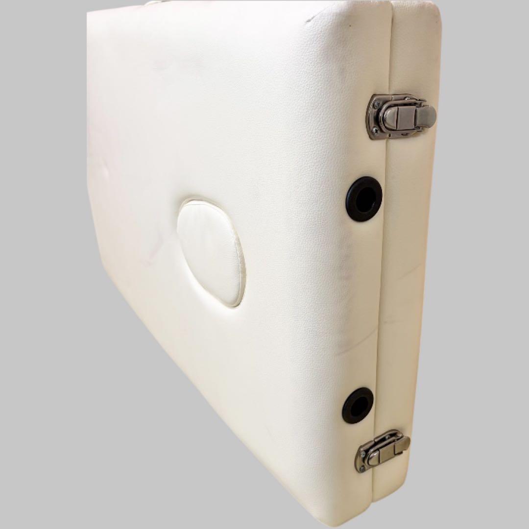 BTM 折りたたみ マッサージベッド コンパクト ホワイト エステ