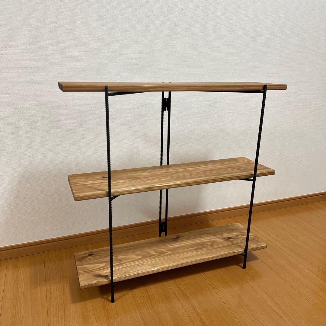 アイアンシェルフ　アイアンラック　折り畳みラック　4段　什器　飾り棚　観葉植物棚