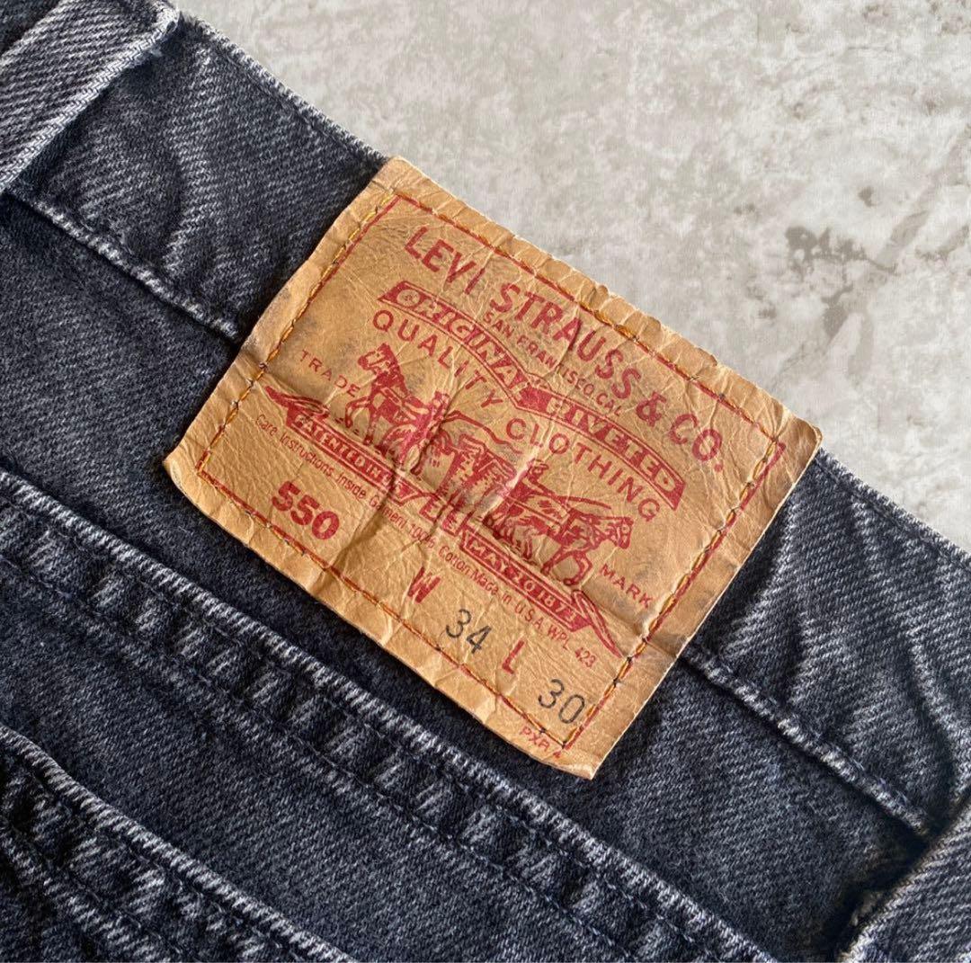 Levis550 1990年 USA製　 ブラックデニム 34×30