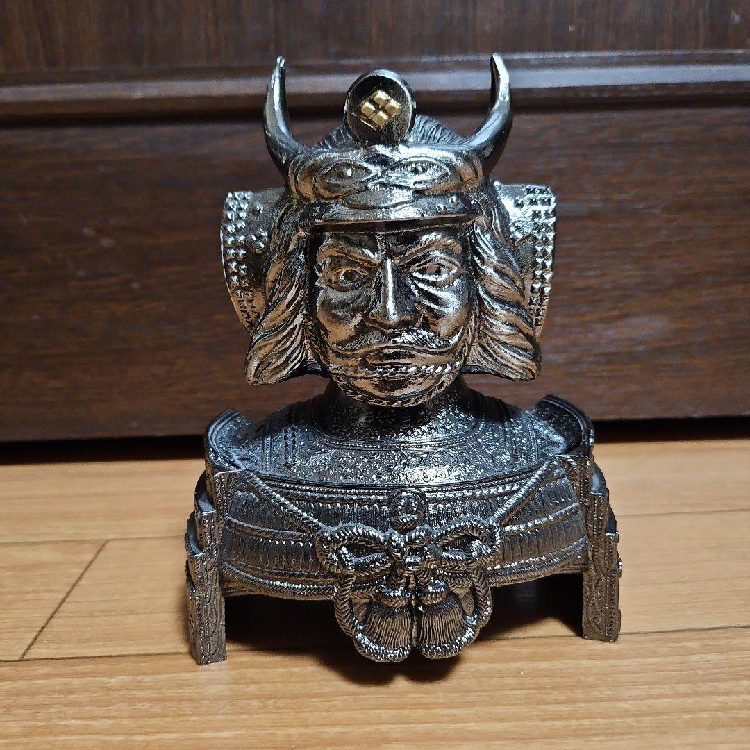 G&G 武士の頭部像 金属製　ニッカ　ボトルカバー　武田信玄