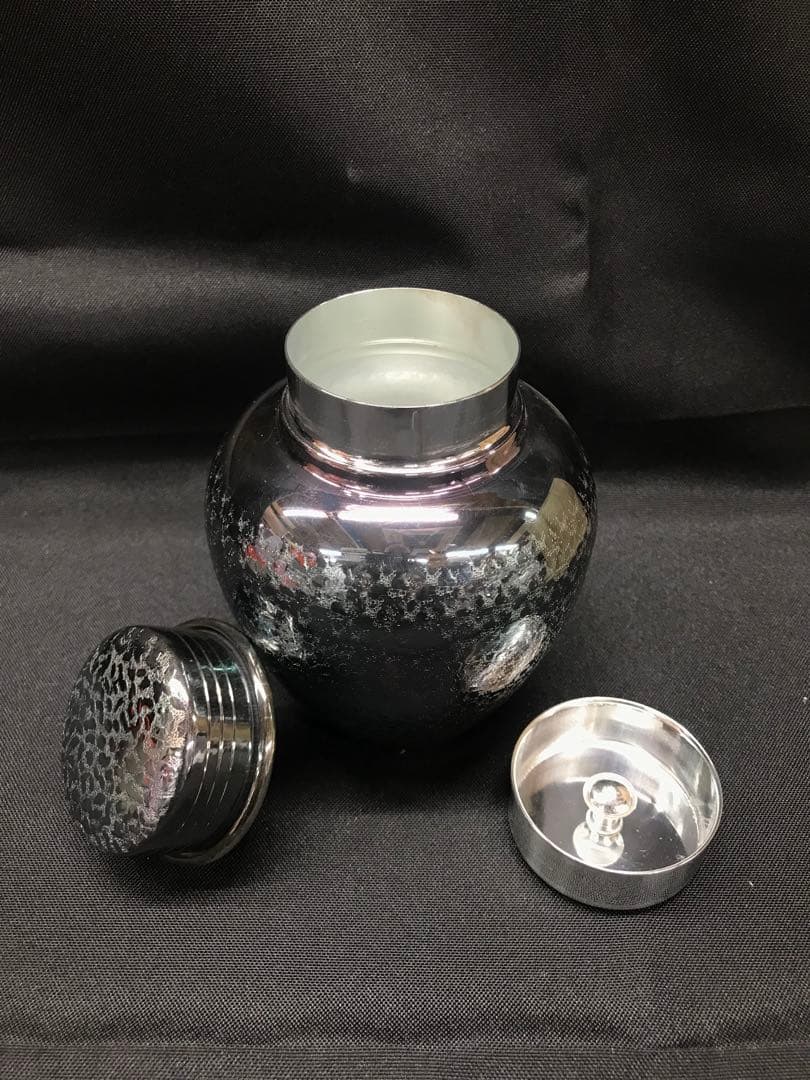 【USED美品】いぶし銀本舗　茶器揃　特選黄銅製