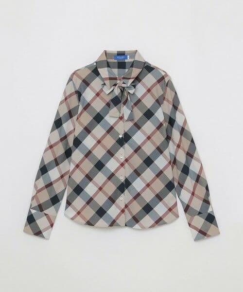 ブルーレーベルクレストブリッジ　CBチェック　シャツ　ブラウス