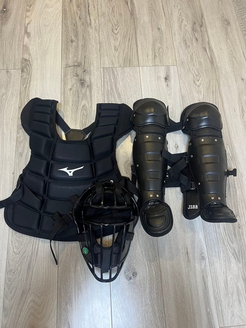 MIZUNO キャッチャー用防具 3点セット Sブラック