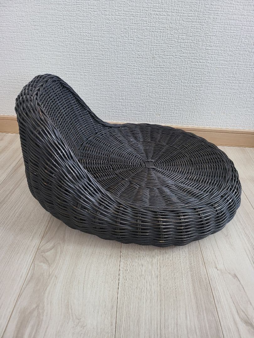 桜屋工業 RA-804 ラタン 円形 モダン 座椅子 籐 チェア2個セット