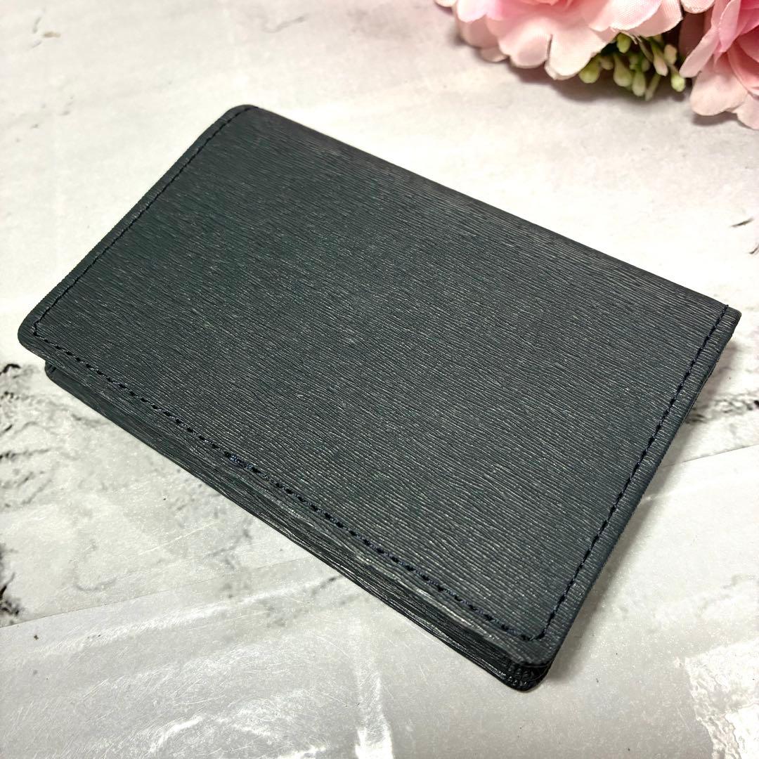 ほぼ未使用 PORTER 名刺入れ カレント カードケース 吉田カバン ネイビー