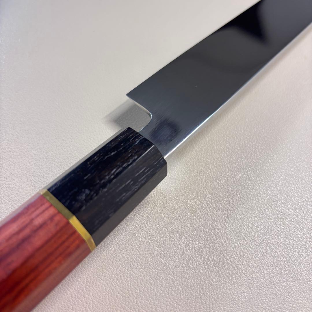 柳刃包丁 9寸 270mm 鏡面 柳刃包丁 鏡面　八角柄 刺身包丁，