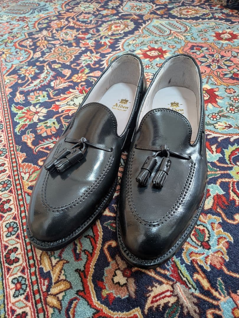 激レアus12D! alden コードバン　タッセルローファー 新品