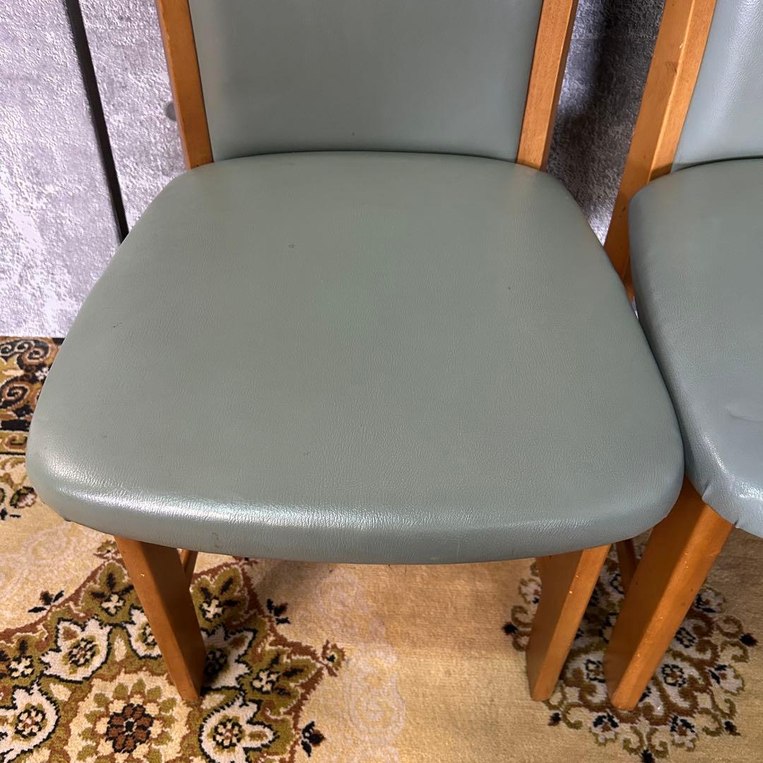 ꧁家具꧂レザーダイニングチェア4脚 食卓椅子 いす イス レザー 革 合成皮革