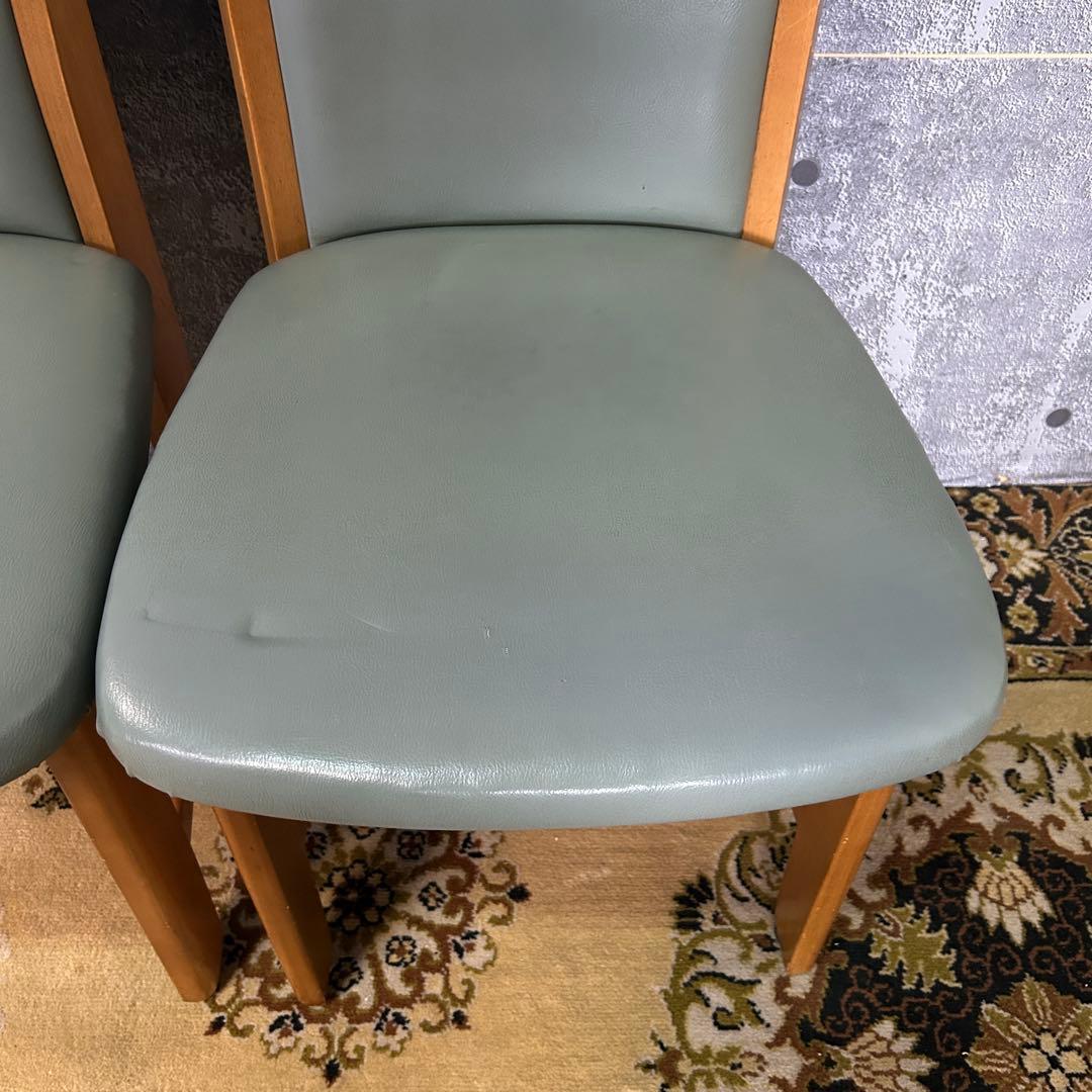 ꧁家具꧂レザーダイニングチェア4脚 食卓椅子 いす イス レザー 革 合成皮革