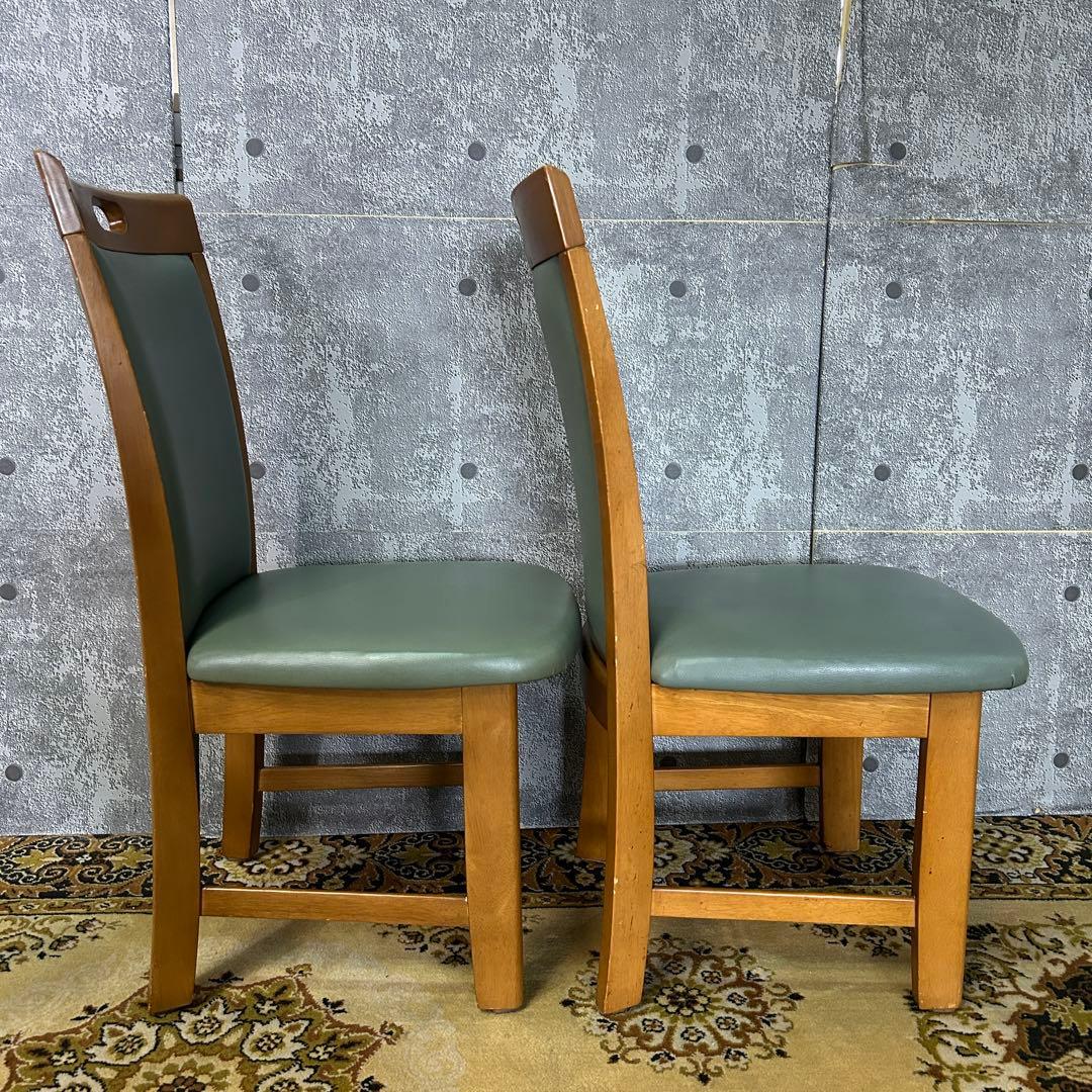 ꧁家具꧂レザーダイニングチェア4脚 食卓椅子 いす イス レザー 革 合成皮革