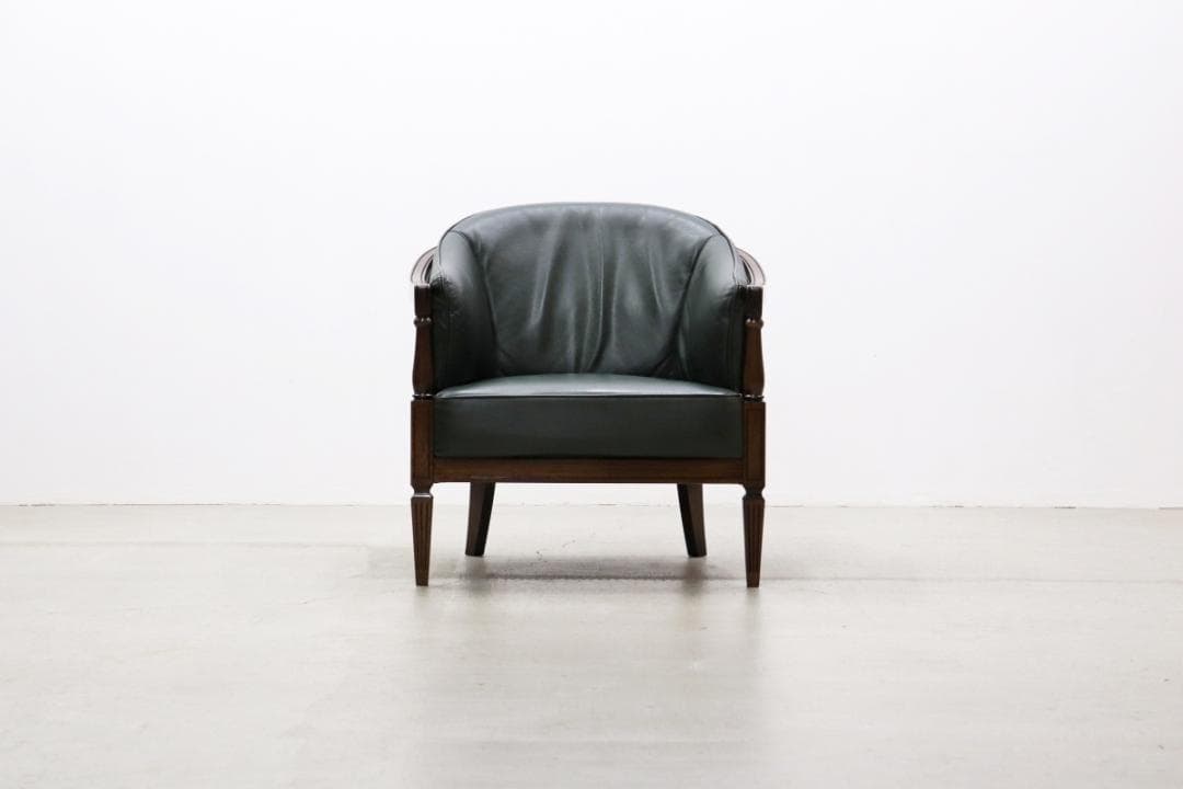 カリモク ドマーニ クイーンズライフ クラシカル 本革 レザー 1P ソファ