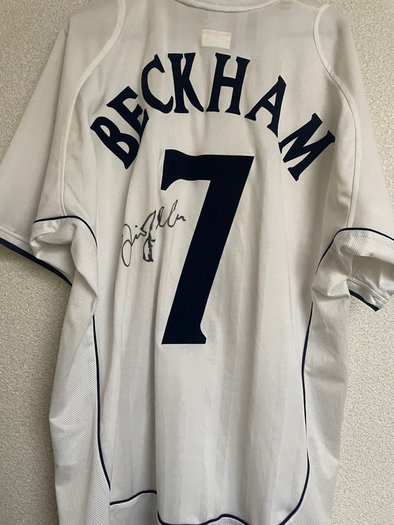 サッカー　イングランド代表 ベッカム サイン入ユニフォーム7