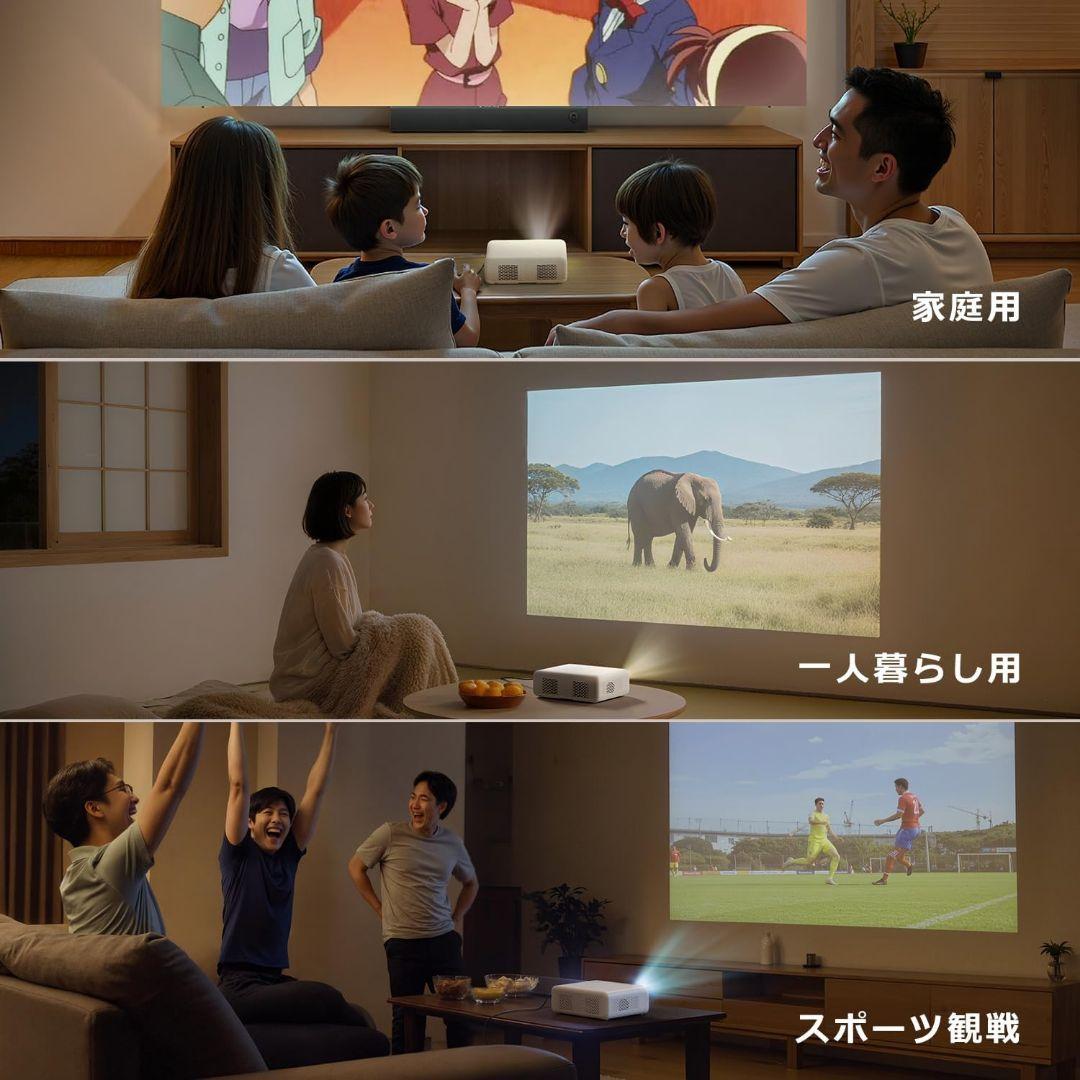 プロジェクター 1080P 4K 200ANSI Aurzen EAZZE D1