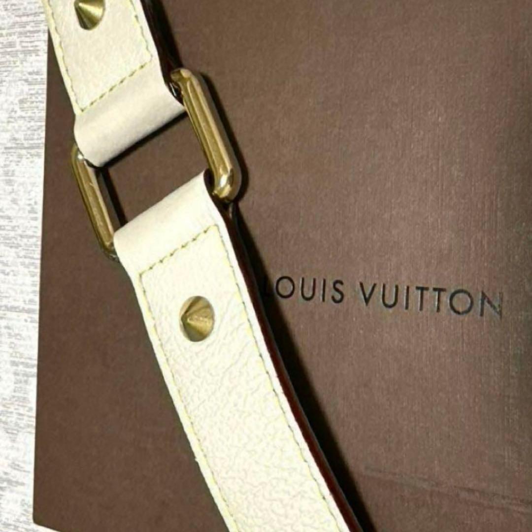 ルイ・ヴィトン サンチュール スハリ スタッズ ベルト ブロン レディース