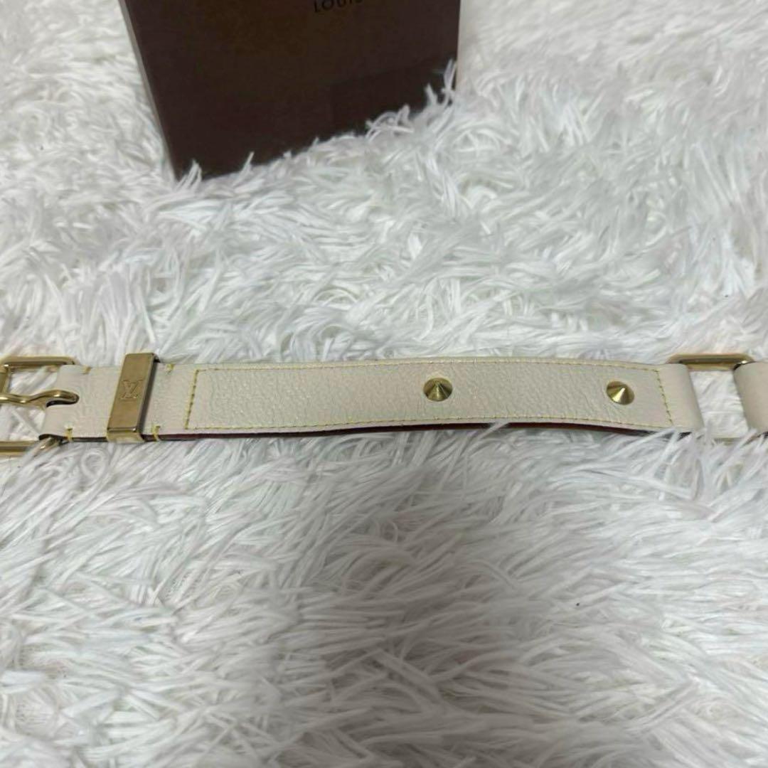 ルイ・ヴィトン サンチュール スハリ スタッズ ベルト ブロン レディース