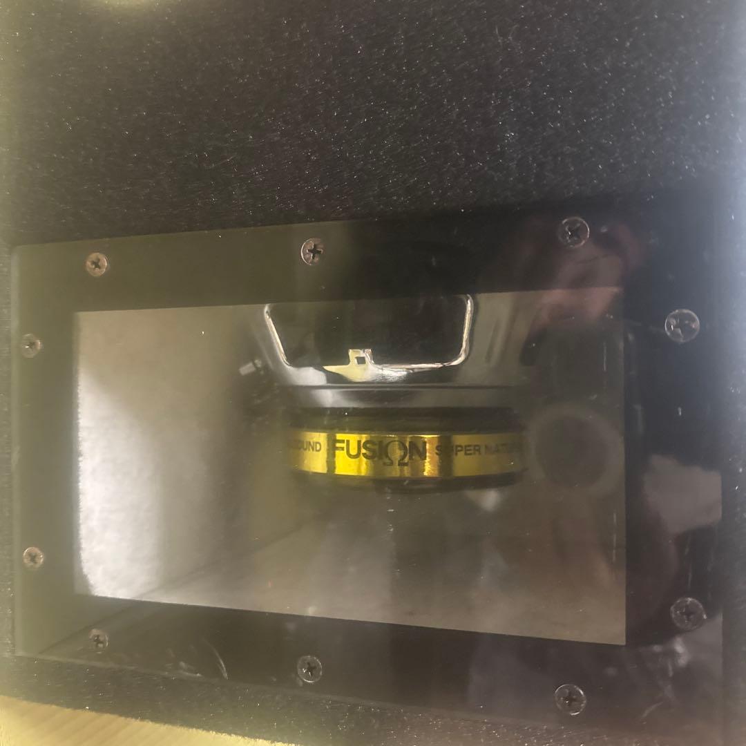 FUSION Super Flat スピーカー 黒 ロックフォードアンプセット