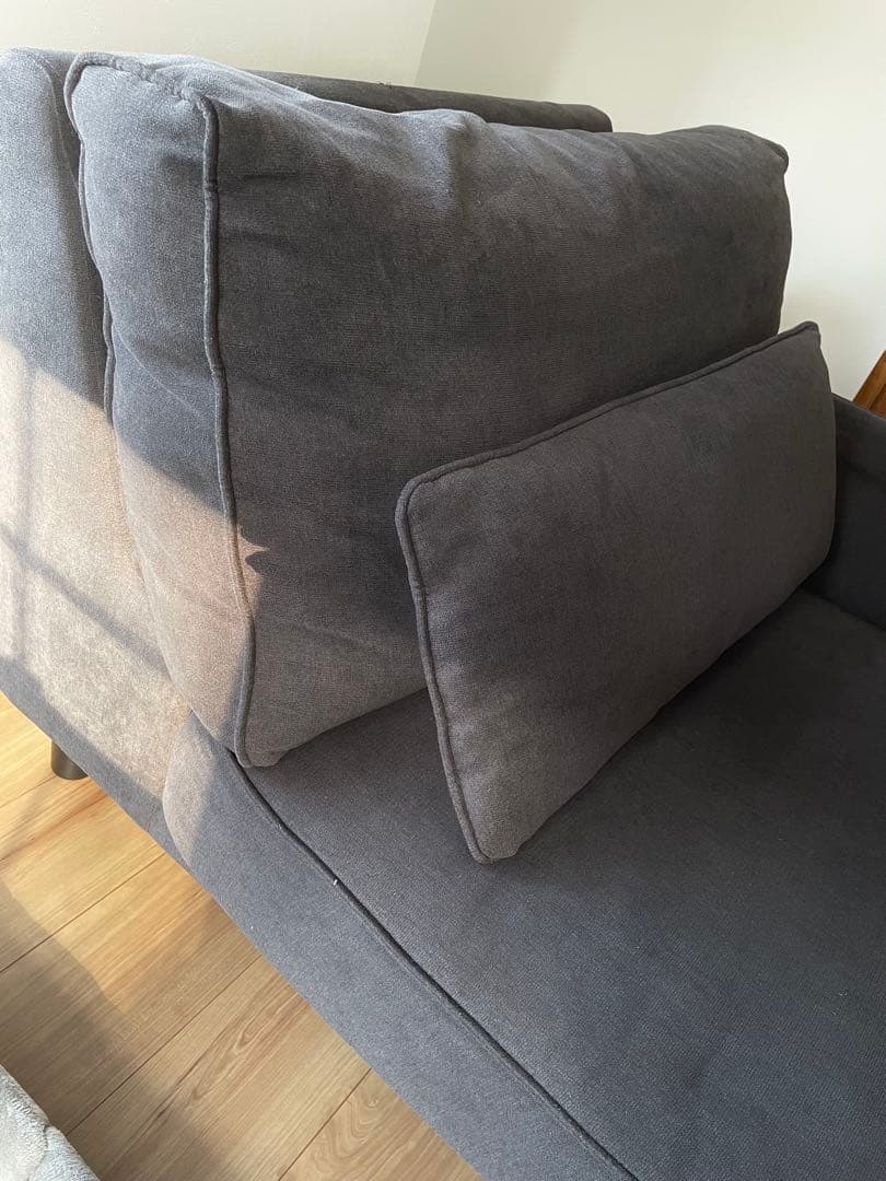 【鹿児島引取り限定】オシャレ♪高級感のあるカウチソファ 3人がけ