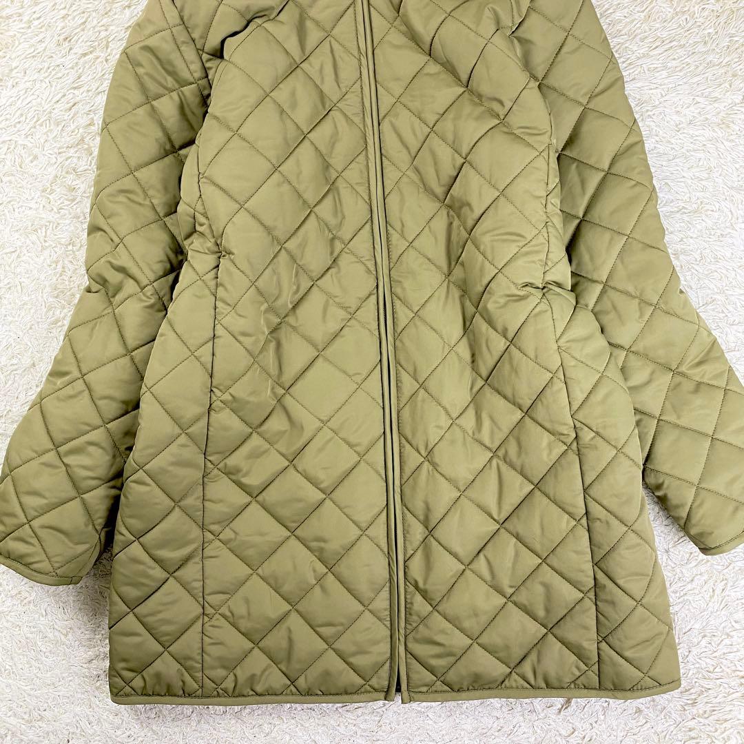 【極美品】スウィートマミー 3way ママコート キルティングコート L カーキ