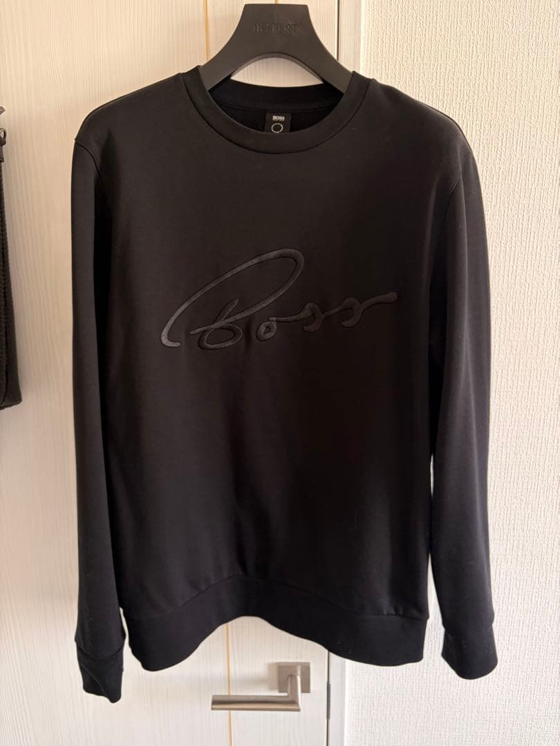 定価2.7万 BOSS ヒューゴボス ロゴスウェット L ブラック