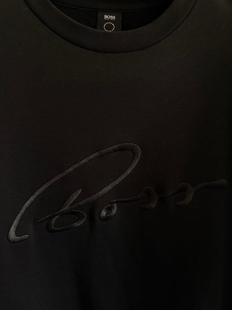 定価2.7万 BOSS ヒューゴボス ロゴスウェット L ブラック