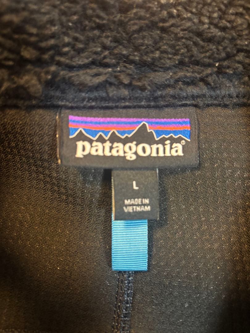 patagonia レトロX フリースベスト L 黒