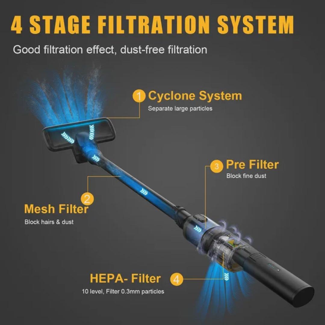 VTOMAN　災害時に役立つ充電も出来る掃除機　カージャンプスターターにも