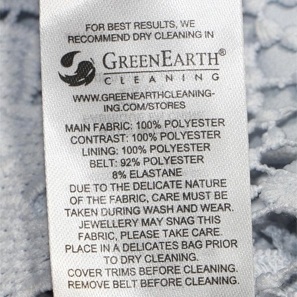 コ*マ様 セルフポートレイト ワンピース ギピュールレース ブルー UK8 未使