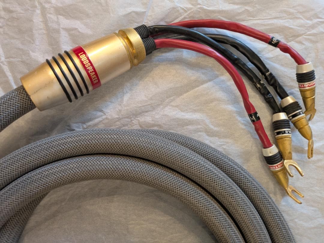 モンスターケーブル M2.4S バイワイヤ スピーカーケーブル　約３m　ペア