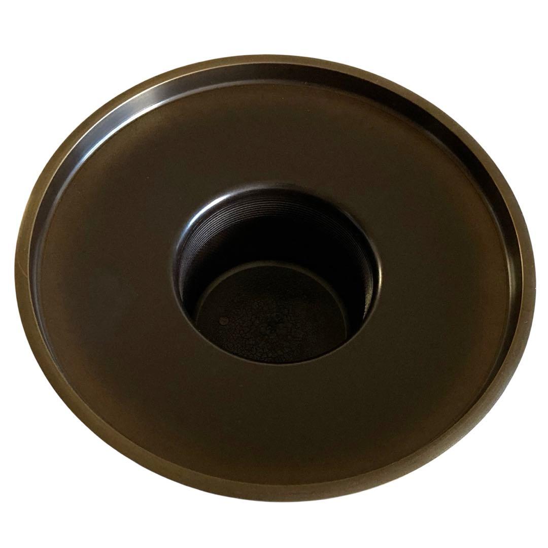 【未使用級】池坊 唐銅製 御玄猪 おげんちょ 花器 華道具