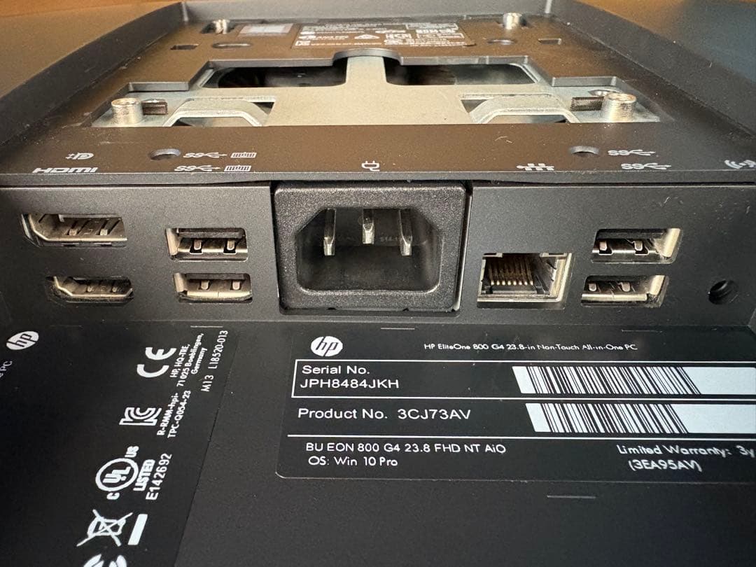 HP EliteOne 23.8 第8世代i5 メモリ16GB SSD