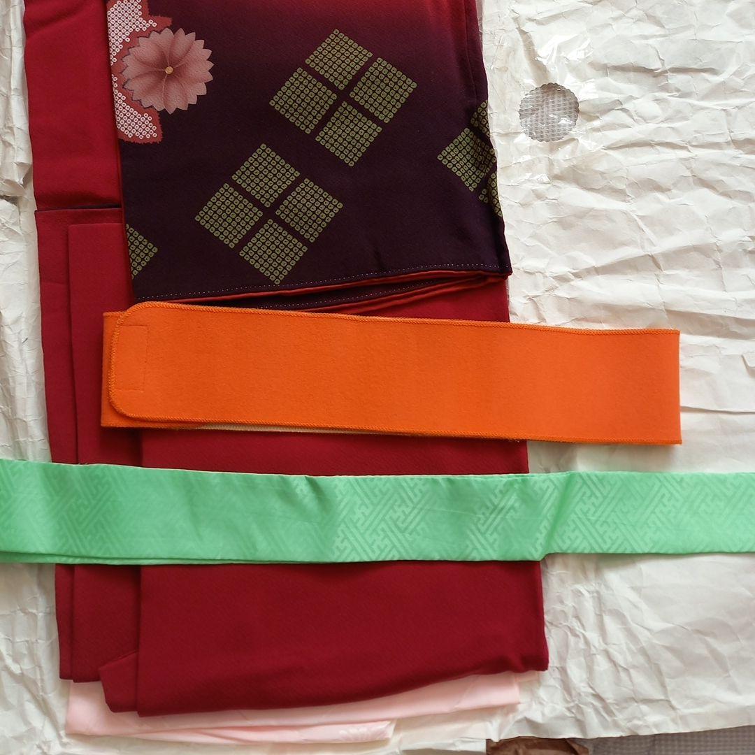 振袖セット 赤色 168cm着用