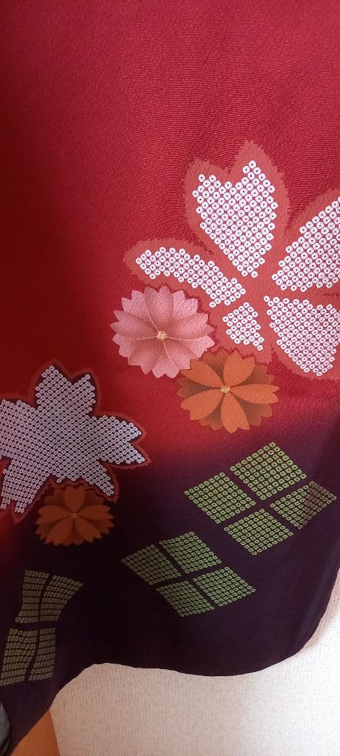 振袖セット 赤色 168cm着用