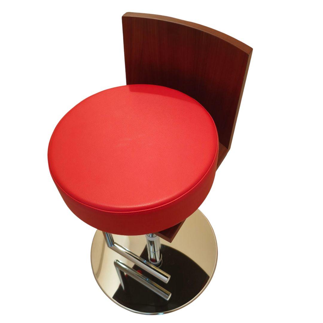 ポルトローナフラウ 赤　本革　スツール　カウンターチェア　ルスピーゲ