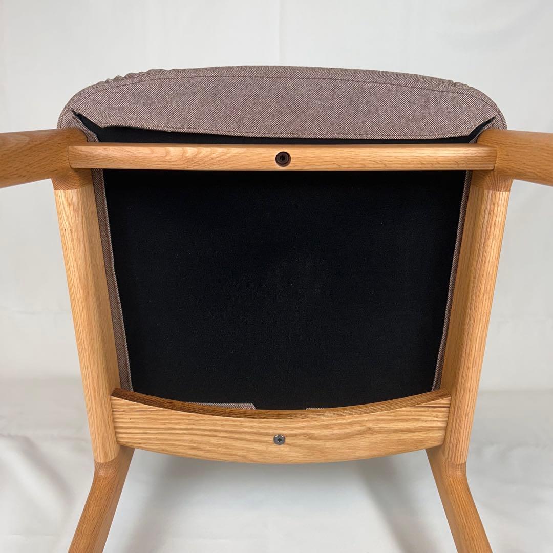 【極美品】ナガノインテリア ダイニングチェア DC355 オーク 日本製 天然木