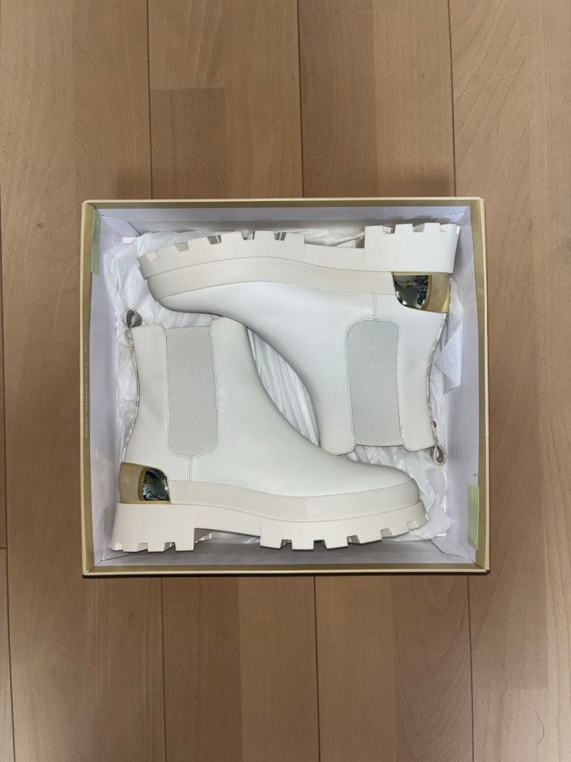 MICHAEL KORS レザー&ロゴ チェルシーブーツ