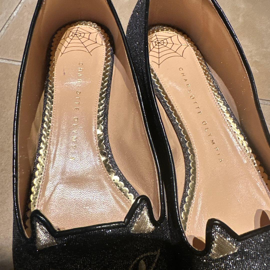 猫の顔デザイン フラットシューズ