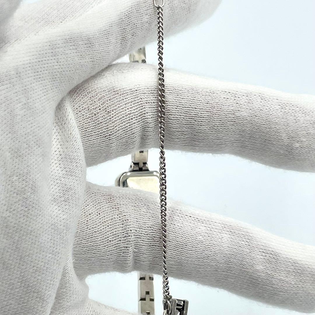 agete アガット 腕時計 クォーツ アナログ パール スクエア ダイヤ