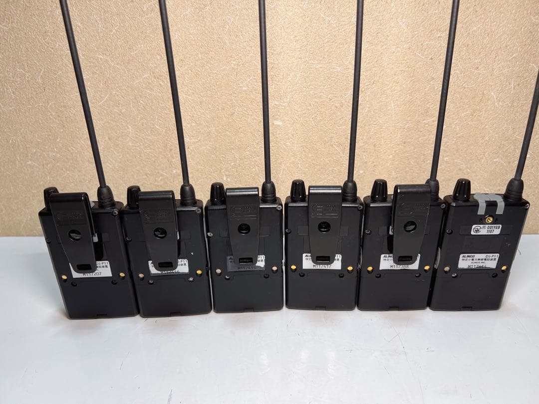 ALINCO DJ-P11 6台セット　中古品