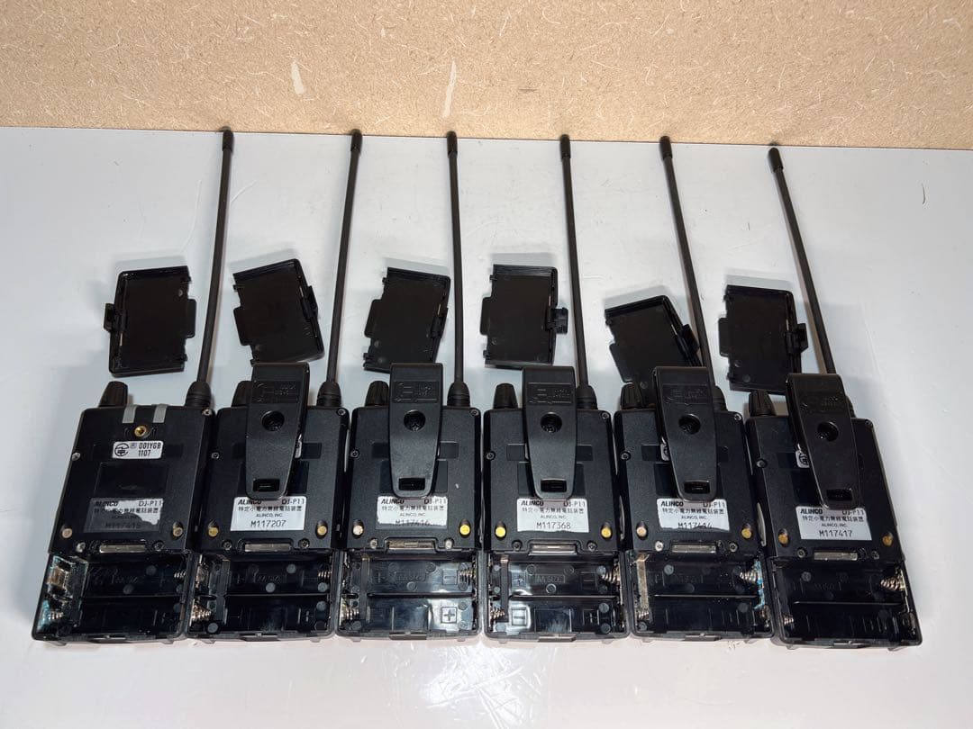 ALINCO DJ-P11 6台セット　中古品