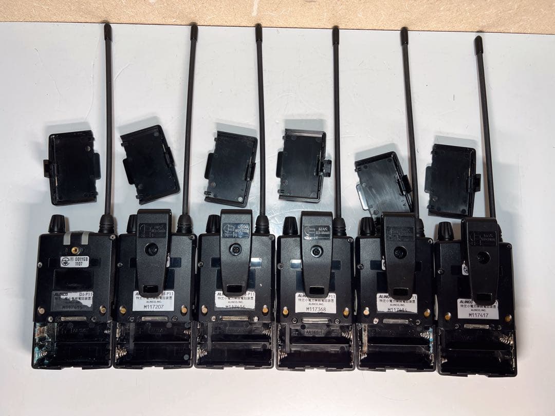 ALINCO DJ-P11 6台セット　中古品
