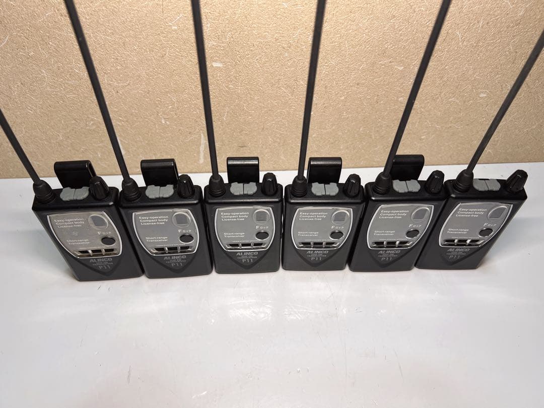 ALINCO DJ-P11 6台セット　中古品