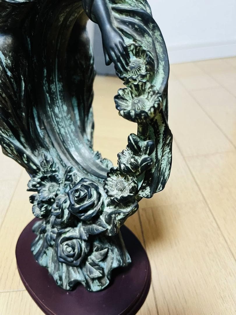 アールヌーボー　スタンドミラー