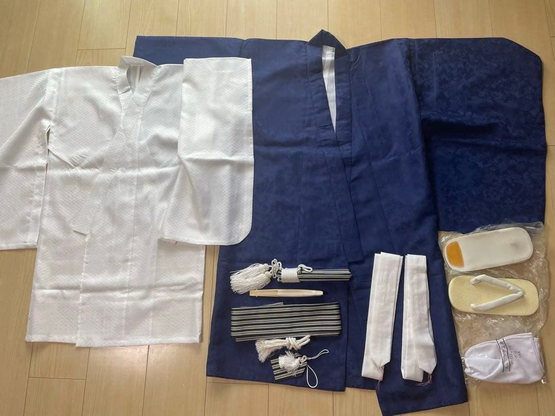 子供用着物セット 鷹デザイン 草履付き