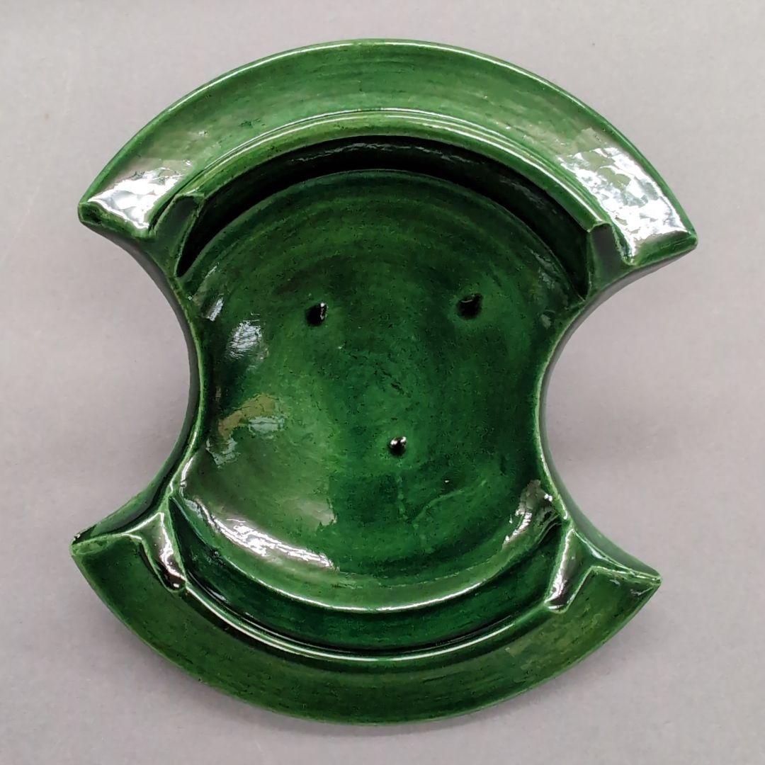 佐々木松楽　青楽　すずめ瓦　茶道具