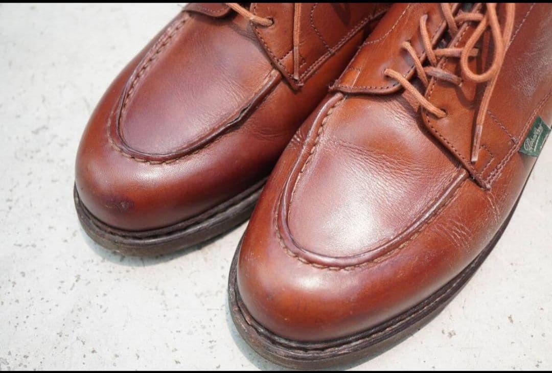 パラブーツ シャンボード 8.5 マロン リスレザー シューツリー付き