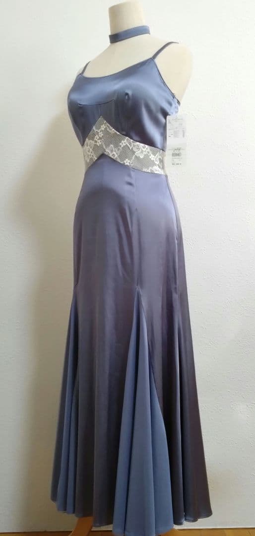 SALE☆チャコット ダンス衣装　ロングドレス シルバー M 定価90200円