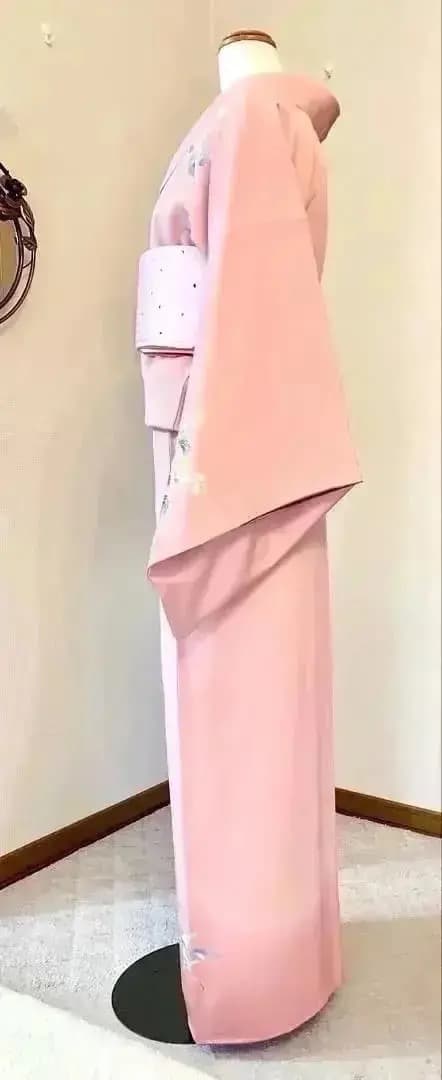 未使用美品 身丈163 上質正絹縮緬 付け下げ 落款有 花籠文ご入園ご入学式