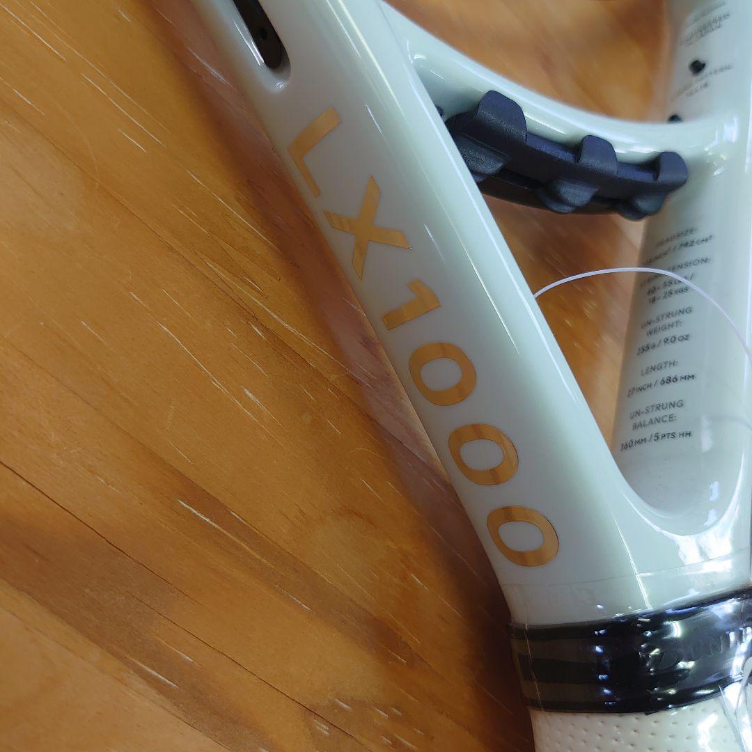 新品未使用　ダンロップテニスラケット　LX1000 ホワイトゴールド　グリップ2