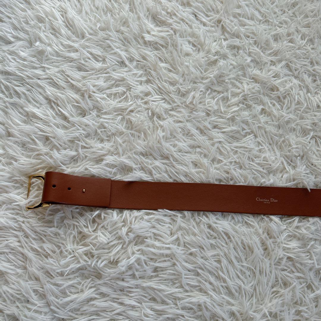 近年　極美品★クリスチャンディオール　ベルト　CD ロゴ　ゴールド金具