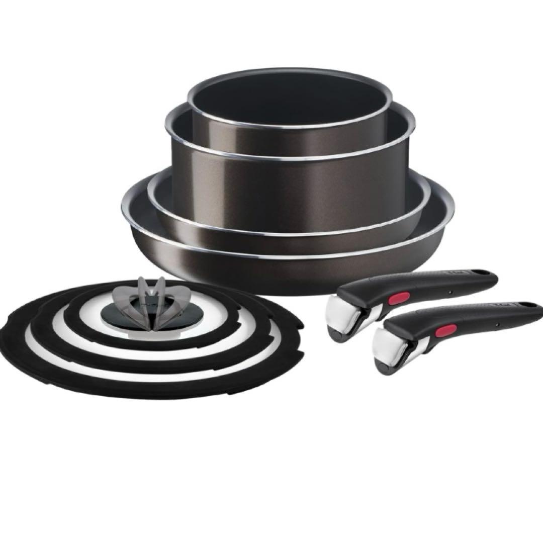 未使用　ティファール 鍋&フライパンセット 9点セット ガス火専用